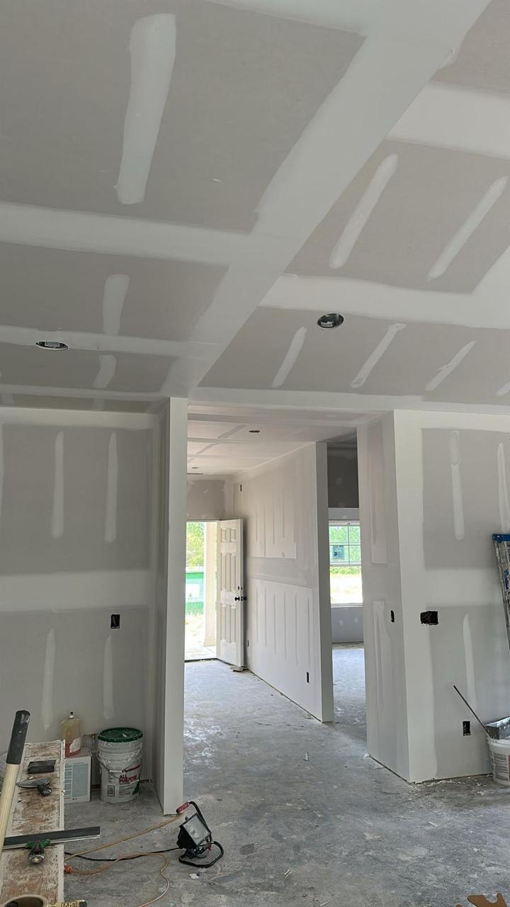 Hallway drywall