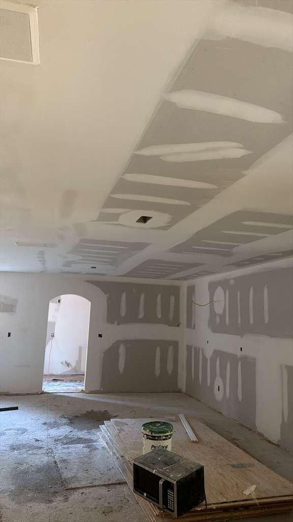 Archway drywall finishing